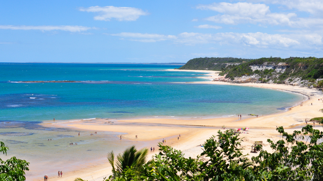 Praia do espelho na Bahia